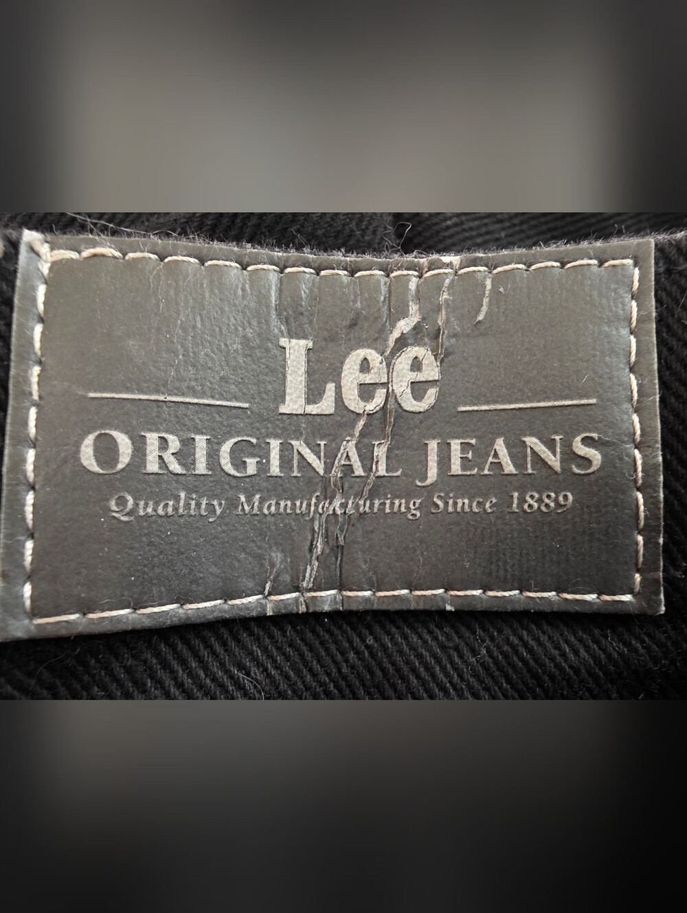 Womens Lee Black Relax Fit High-Rise Side-Elastic Jeans Straight Leg Zipper Sz18 - Picture 4 of 6